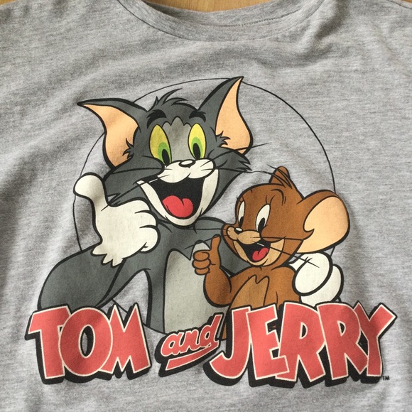 Tom and Jerry Medium Cropped T-shirt - Picture 2 of 6
